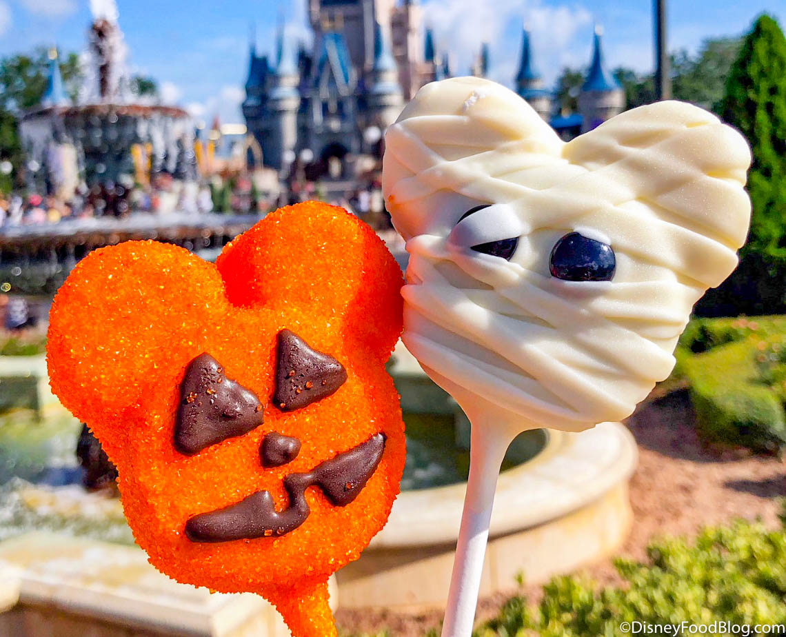 2020 wdw general magic kingdom cinderella castle halloween cake pops