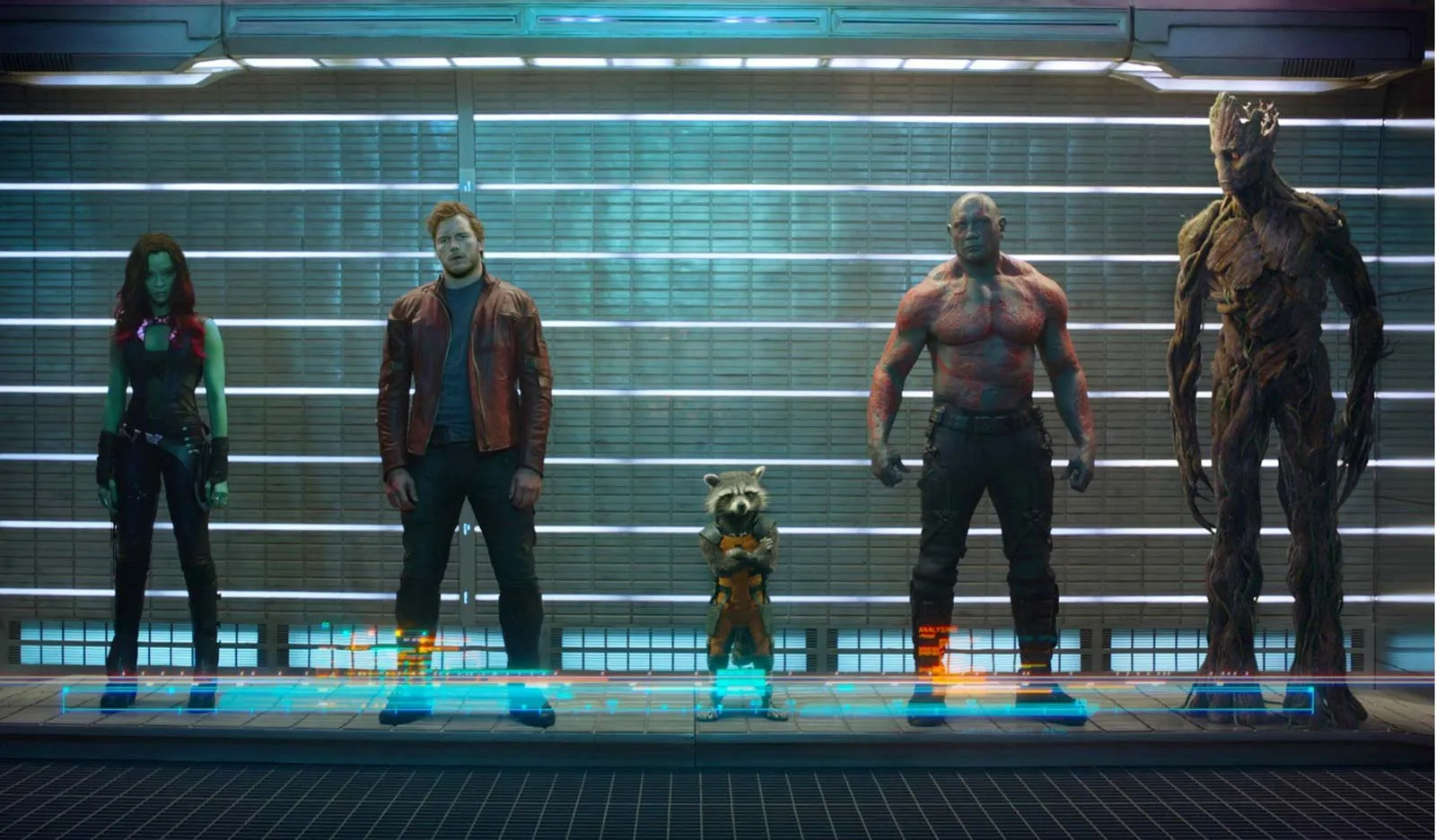 Gamora Star Lord Drax the Destroyer Rocket Raccoon